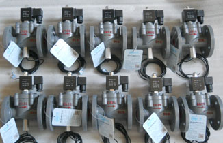 法蘭防爆帶信號反饋電磁閥實物圖片